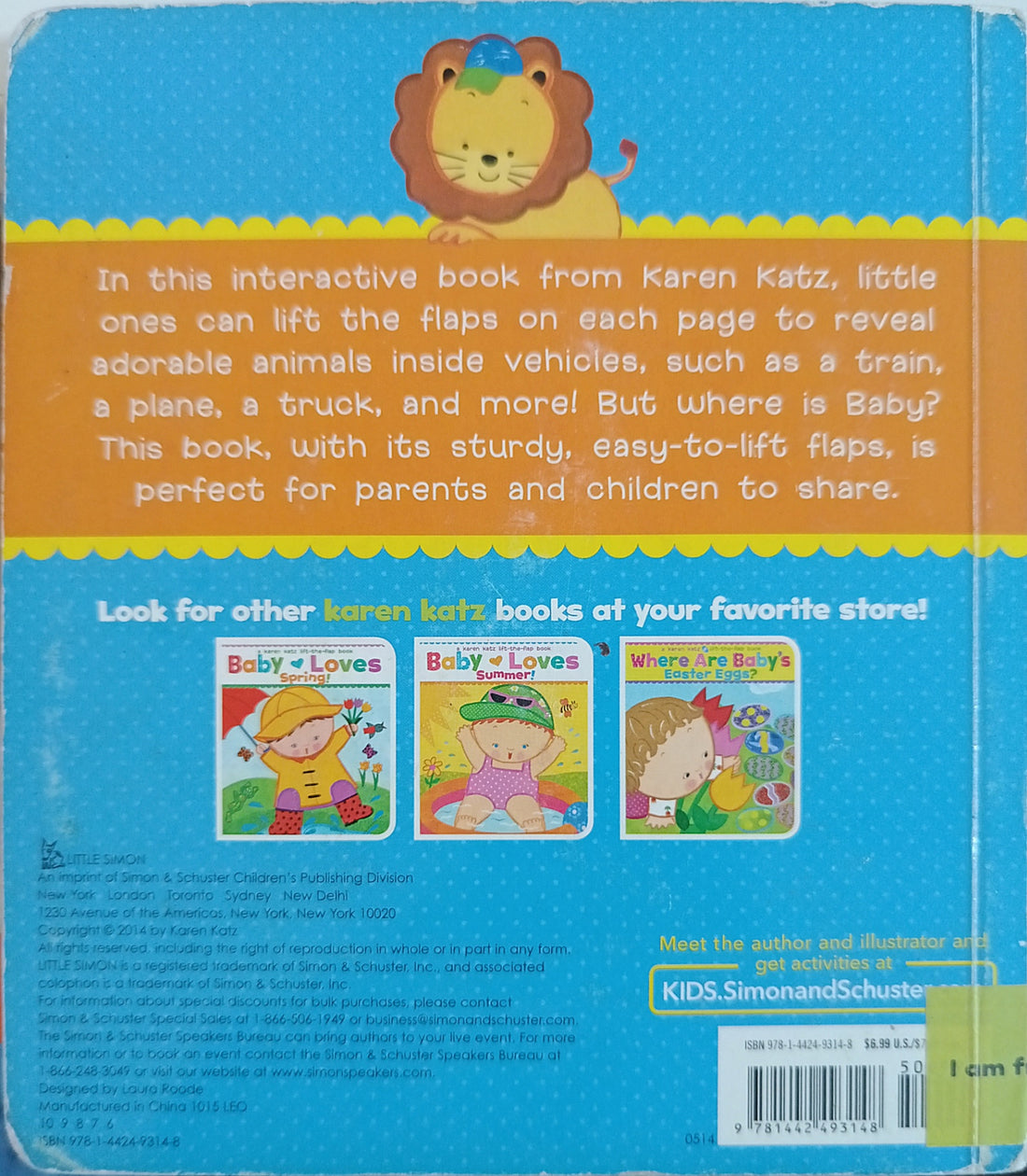 A Karen Katz Lift-the-Flap Book: Zoom, Zoom, Baby!