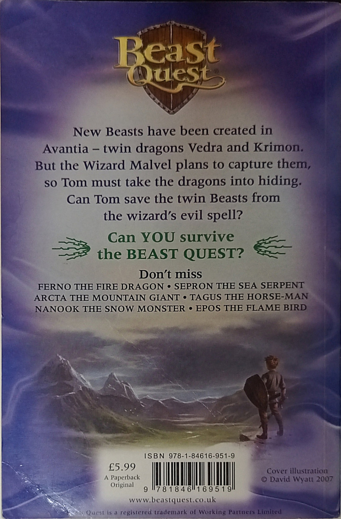 Beast Quest Special Bumper Edition #2 Vedra & Krimon: Twin Beasts of Avantia