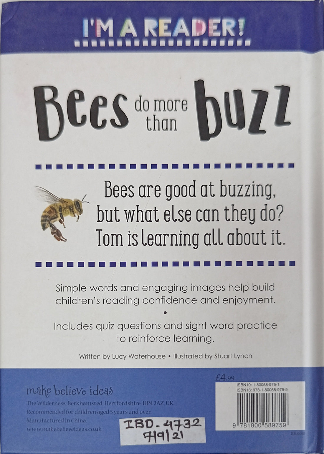 I'm A Reader! Level 1: Bees Do More Than Buzz
