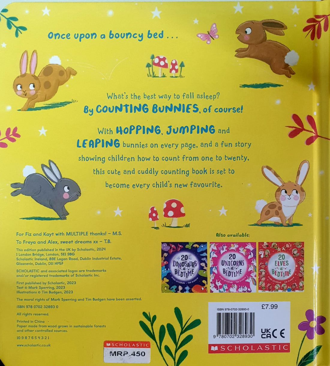 20 At Bedtime: 20 Bunnies at Bedtime