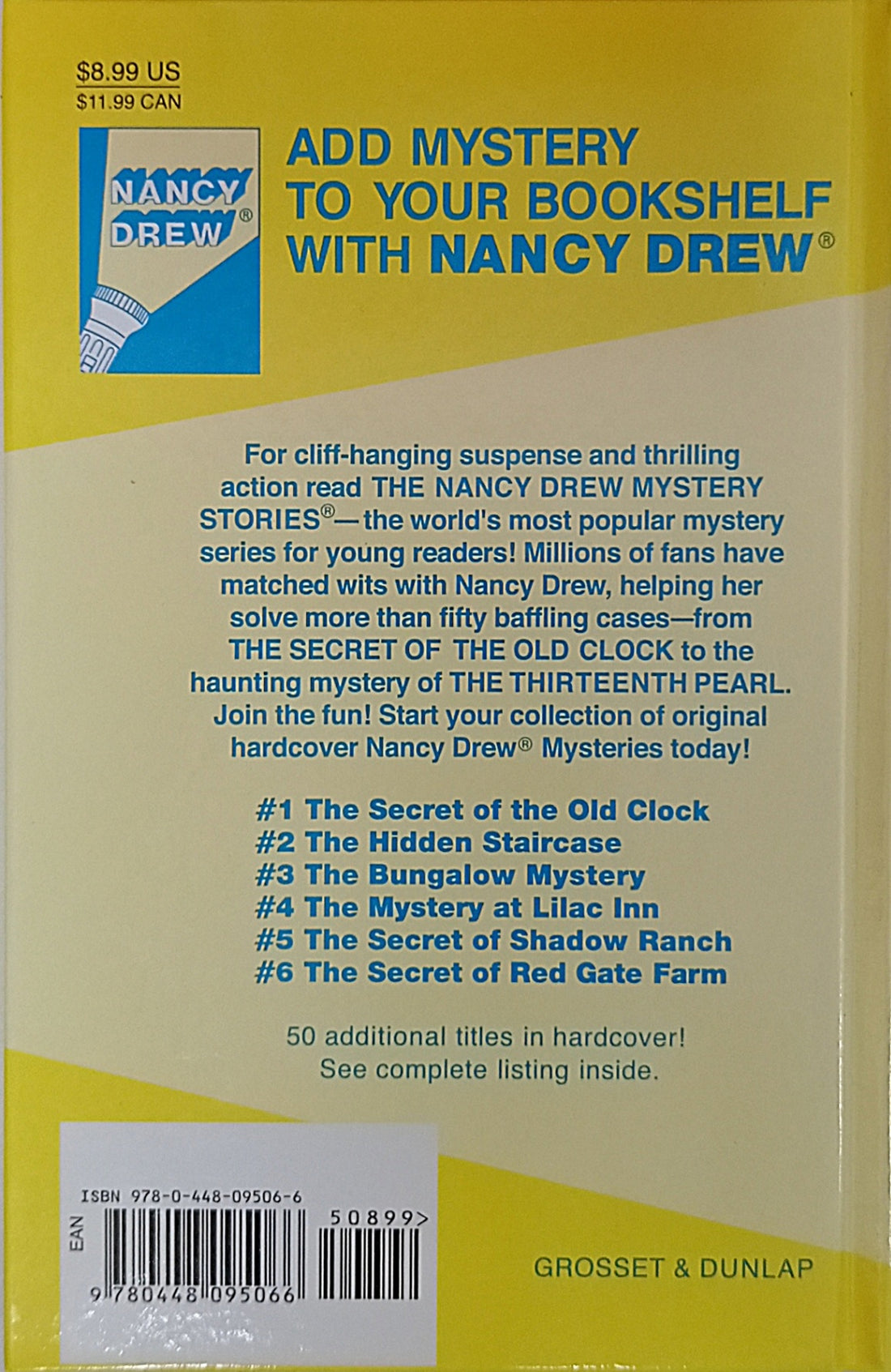 Nancy Drew Mystery Stories #6 The Secret of Red Gate Farm