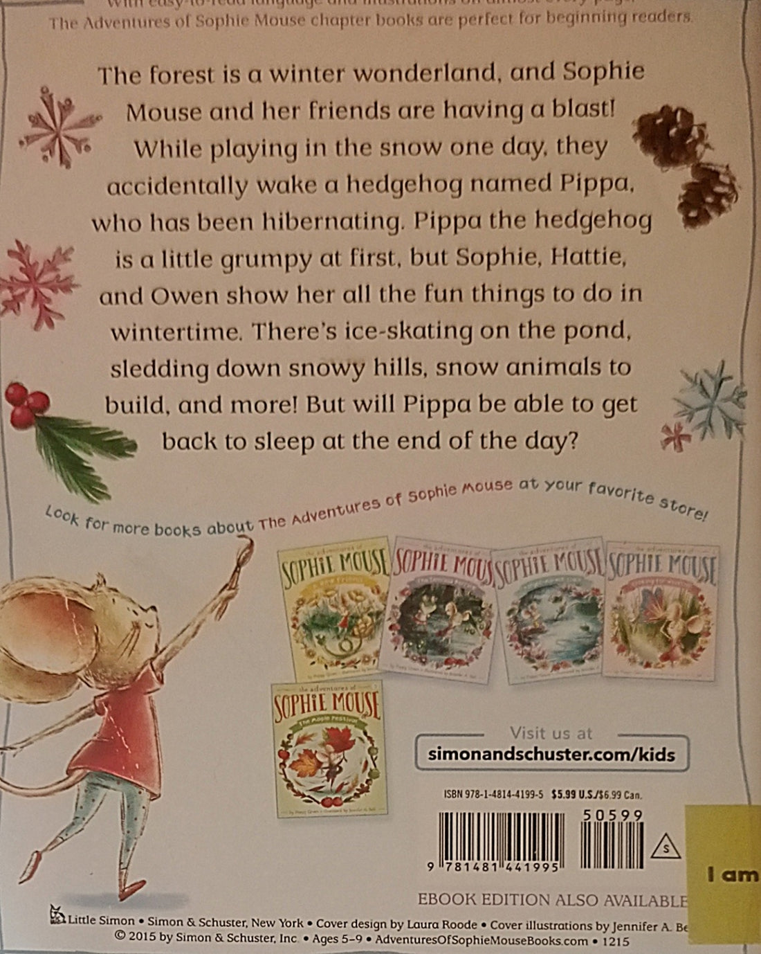 The Adventures of Sophie Mouse #6 Winter's No Time to Sleep!