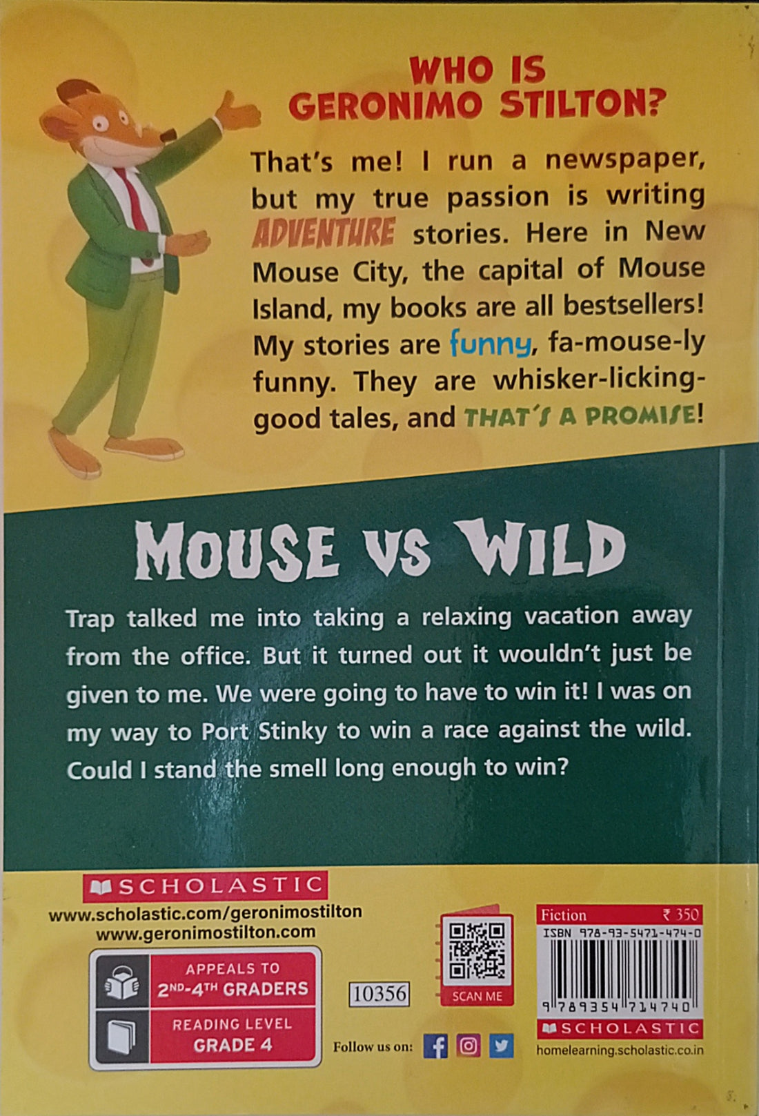Geronimo Stilton #82 Mouse VS Wild