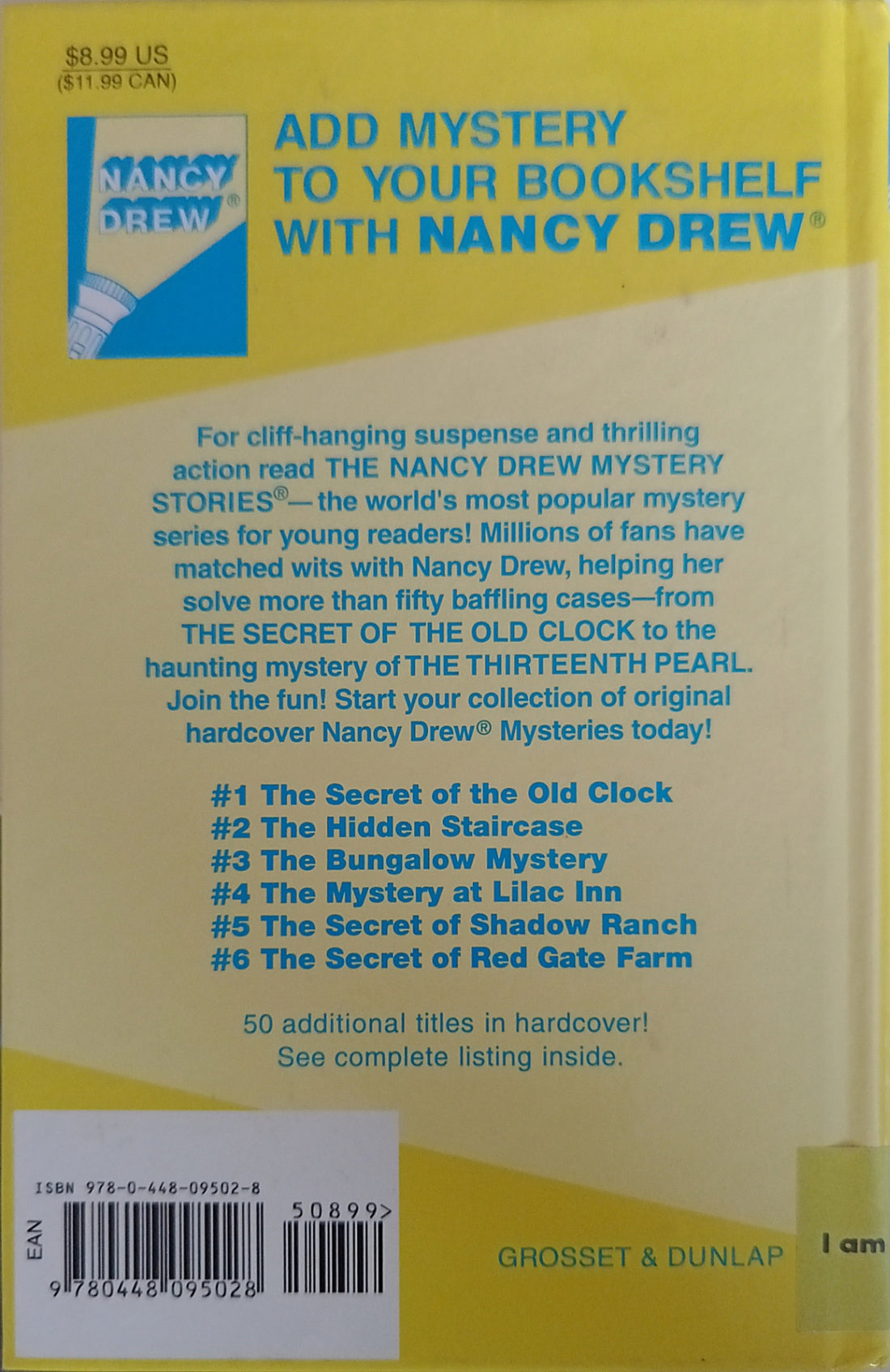 Nancy Drew Mystery Stories #2 The Hidden Staircase