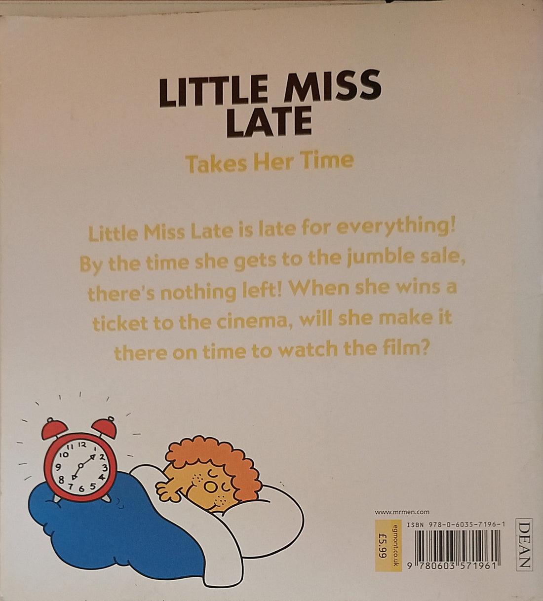 Little Miss Late Takes Her Time