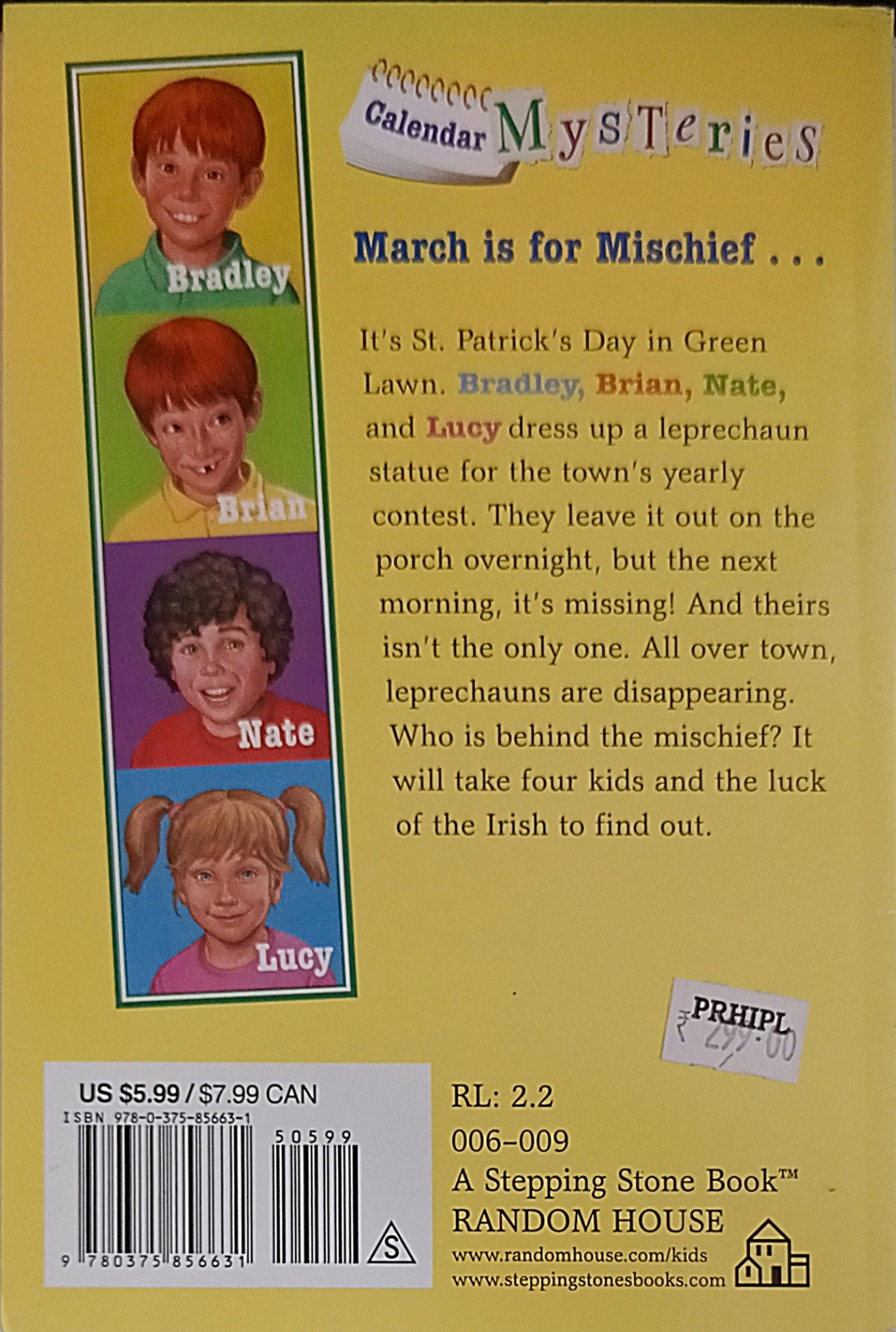 Calendar Mysteries #3 March Mischief