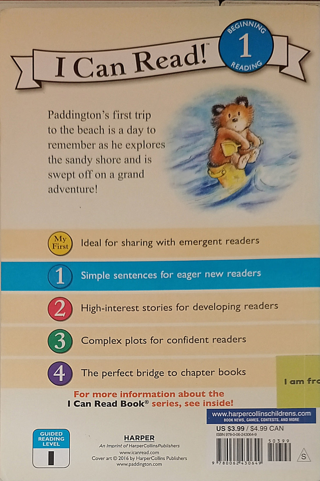 I Can Read! Level 1: Paddington Sets Sail