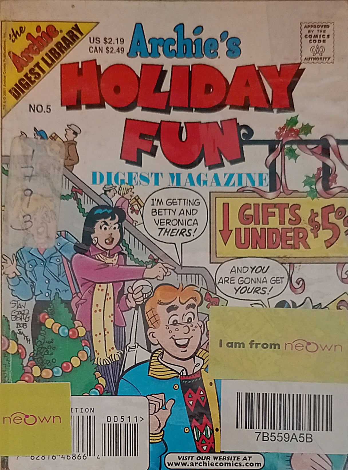 Archie's Holiday Fun Digest Magazine No.5