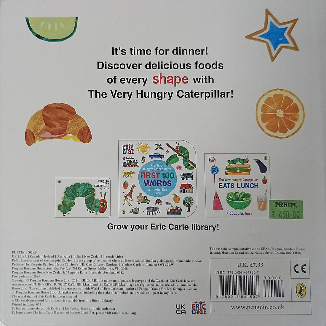The World of Eric Carle: The Very Hungry Caterpillar Eats Dinner (A Shapes Book)