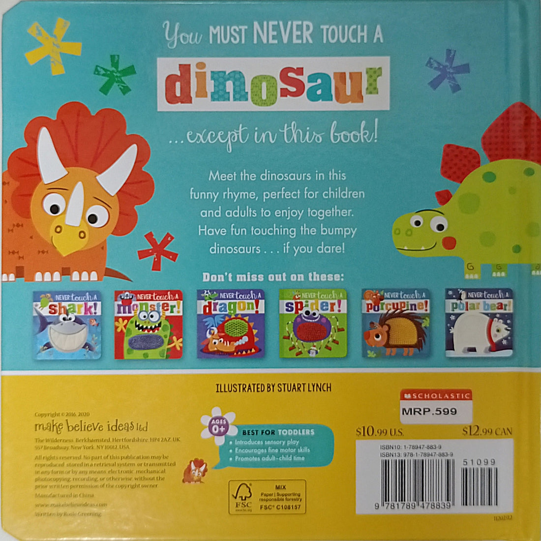 Never Touch: Never Touch a Dinosaur!