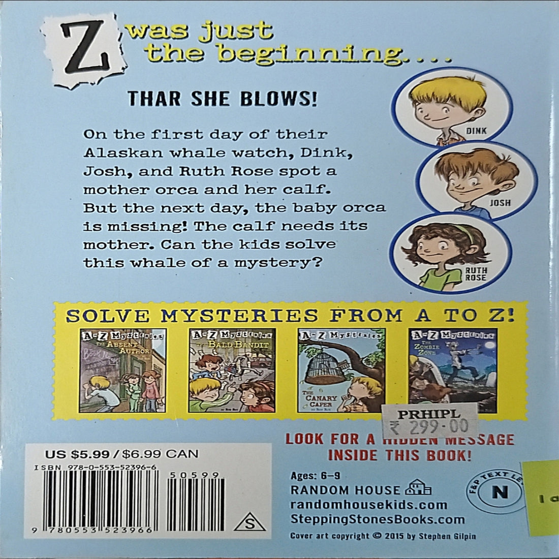 A to Z Mysteries: Super Edition #7 Operation Orca