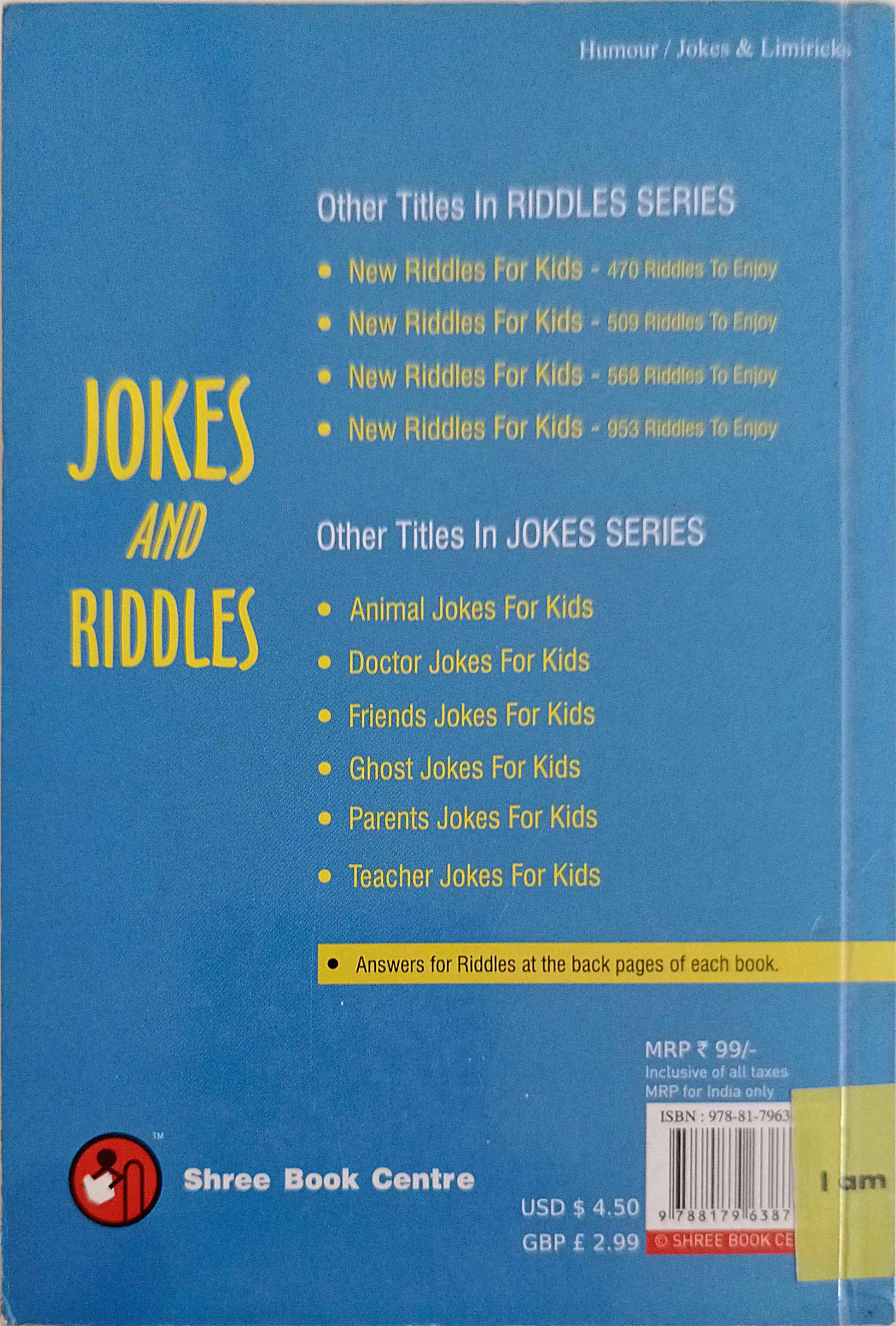 New Riddles for Kids (Blue Book)
