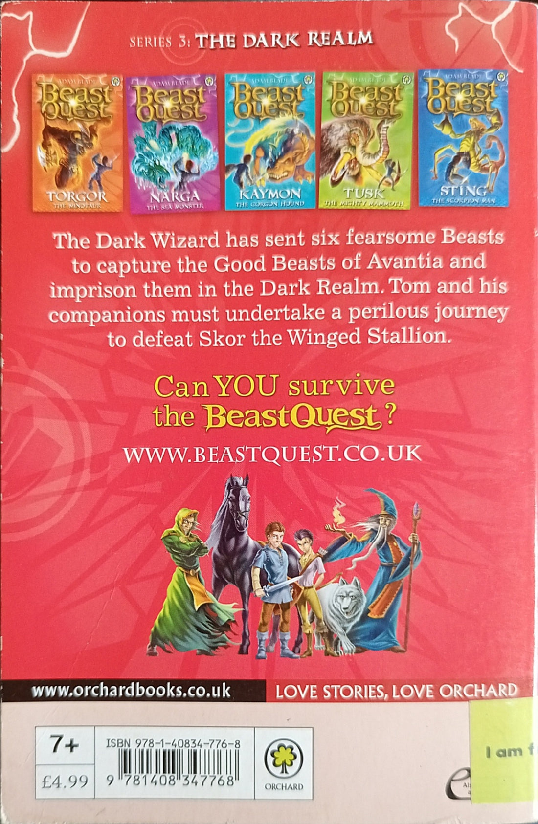 Beast Quest #14 Skor The Winged Stallion