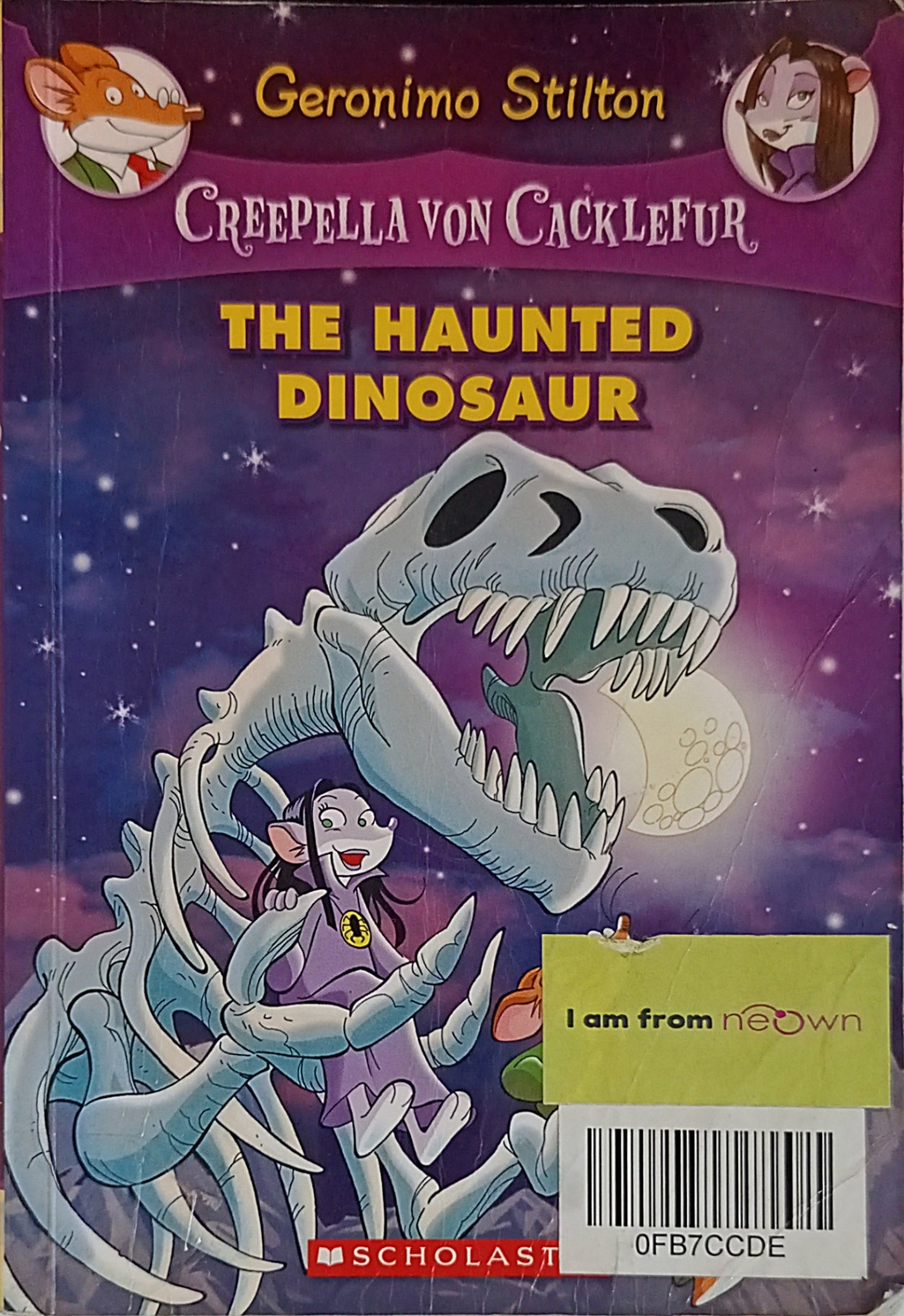 Geronimo Stilton Creepella Von Cacklefur #9 The Haunted Dinosaur