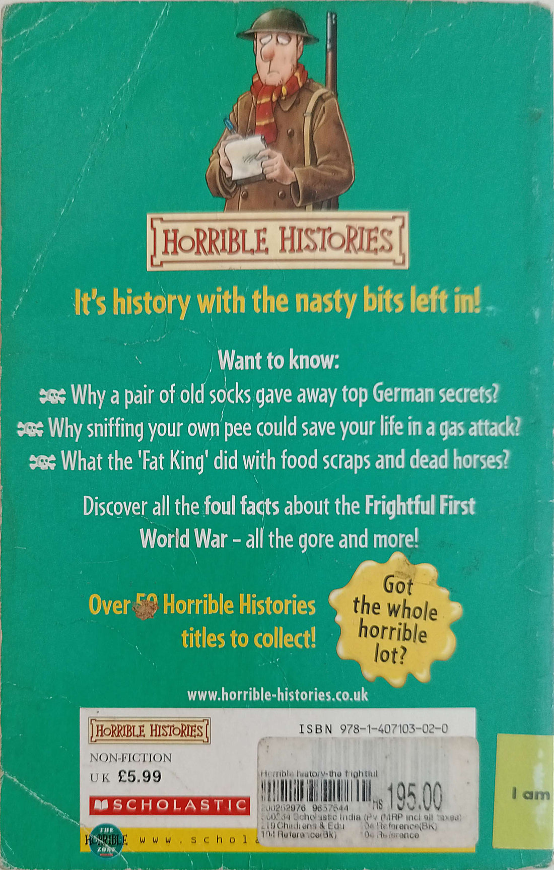 Horrible Histories: The Frightful First World War