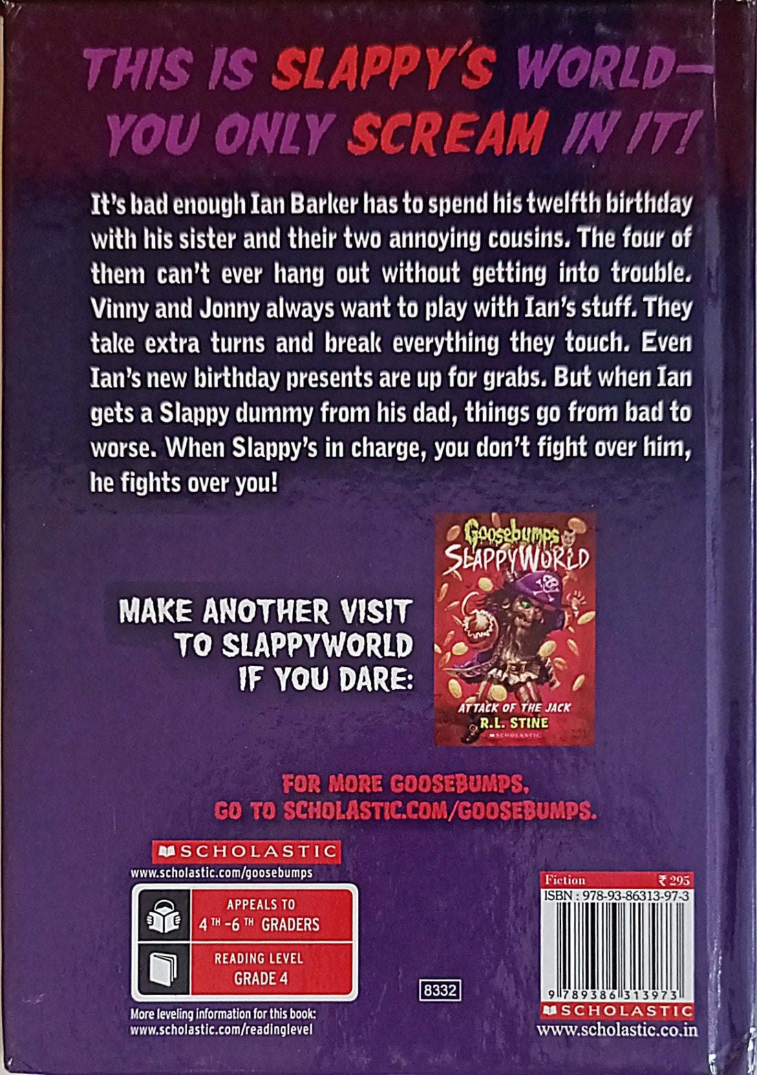 Goosebumps SlappyWorld #1 Slappy Birthday to You