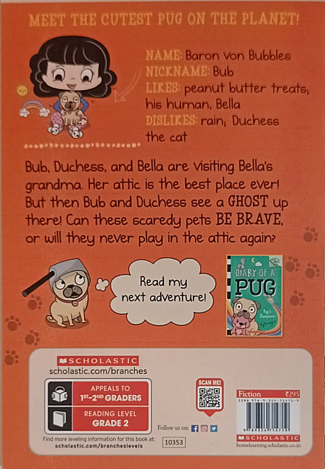 Diary of a Pug #5 Scaredy-Pug