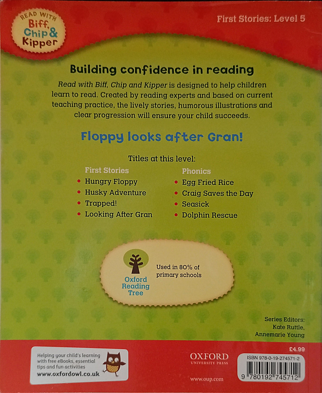 Read With Biff, Chip & Kipper First Stories Level 5: Looking After Gran