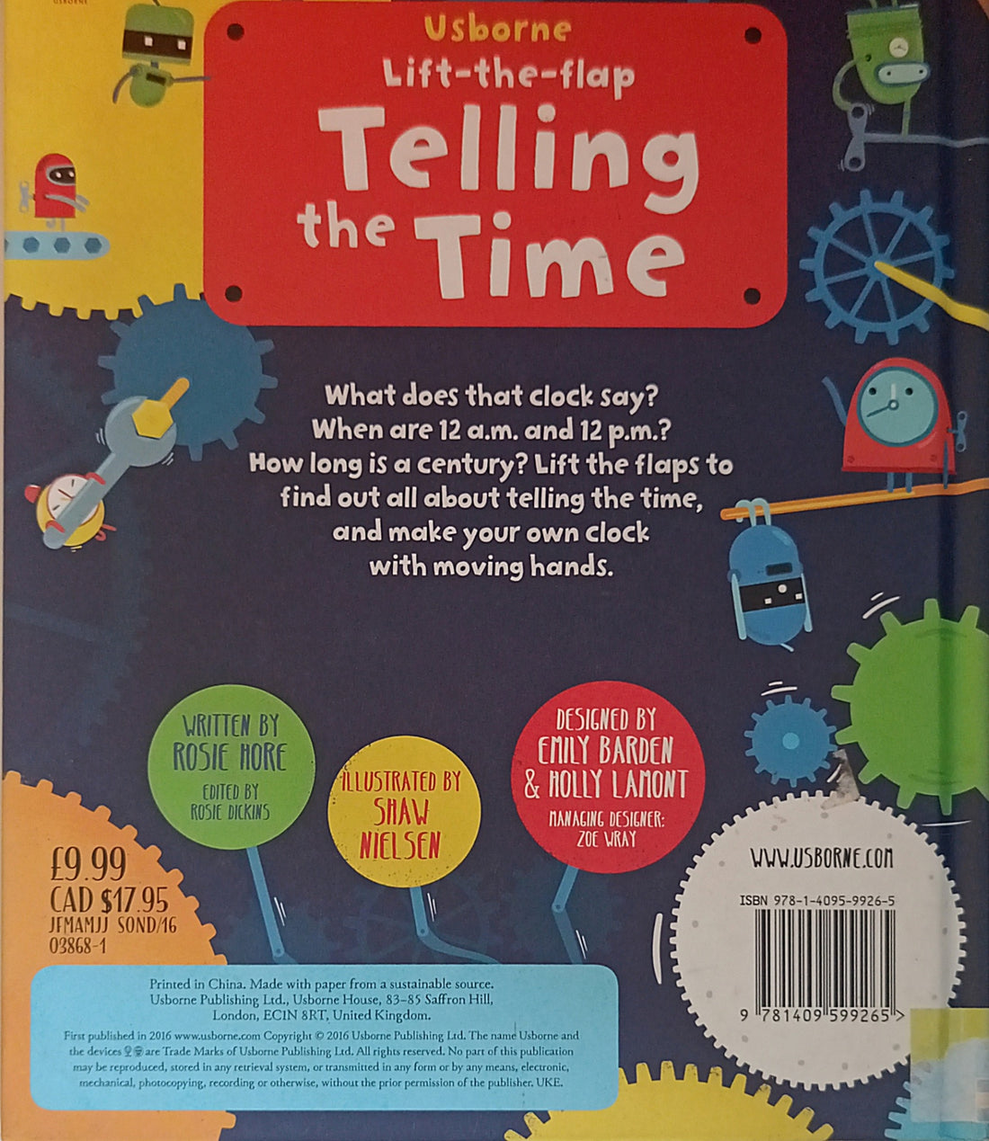Usborne Lift the Flap: Telling the Time
