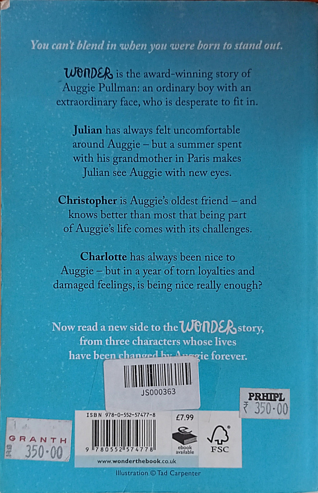 Auggie & Me: Three Wonder Stories