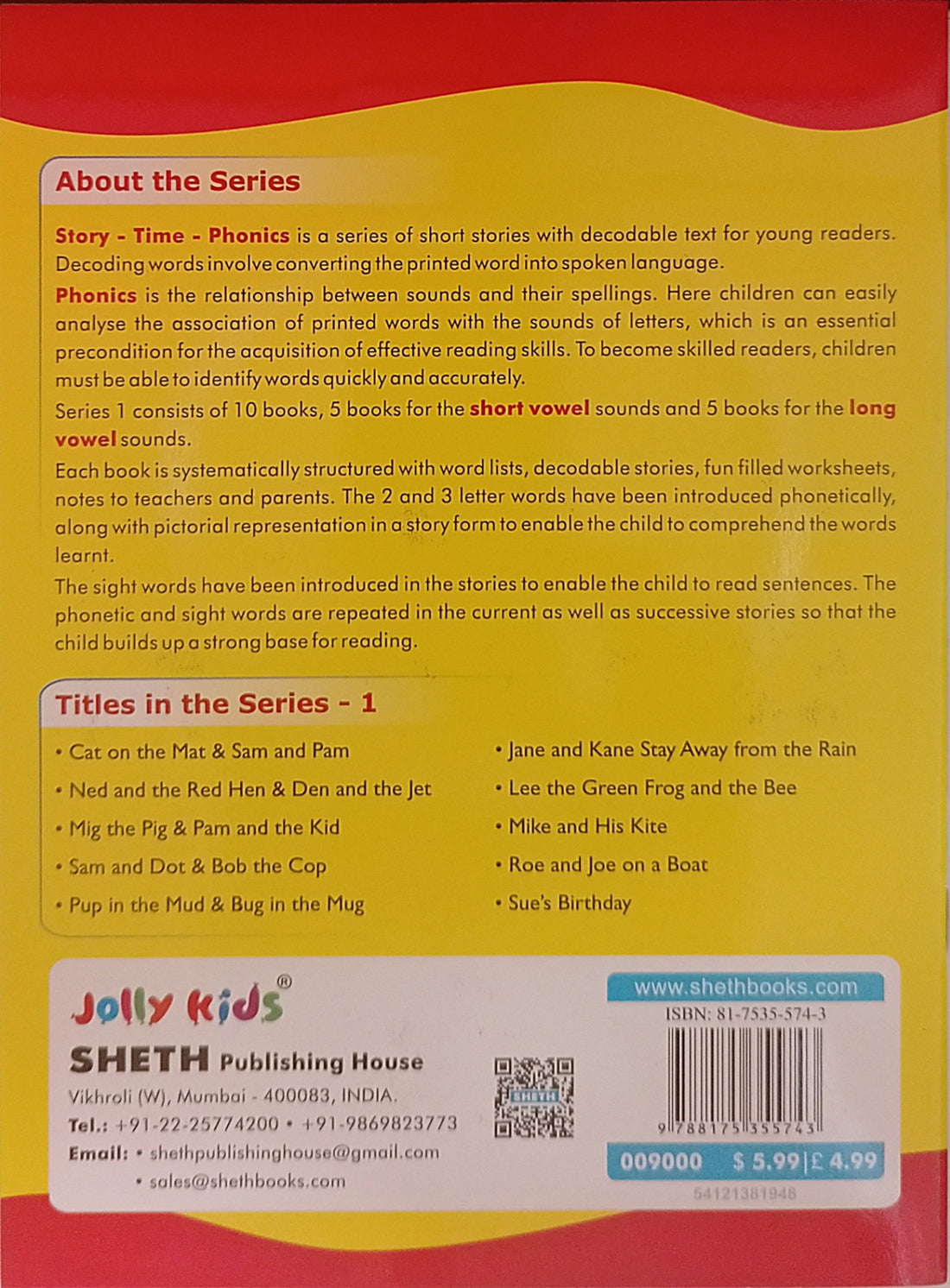 Story-Time-Phonics Series 1 Vol. 7: Lee the Green Frog and the Bee