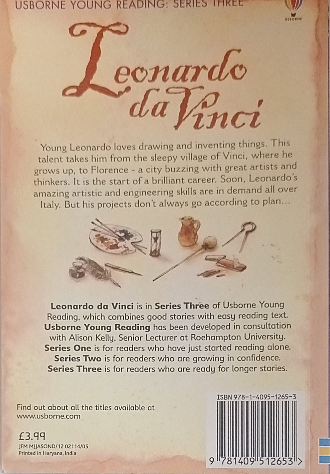 Usborne Young Reading Series Three: Leonardo Da Vinci