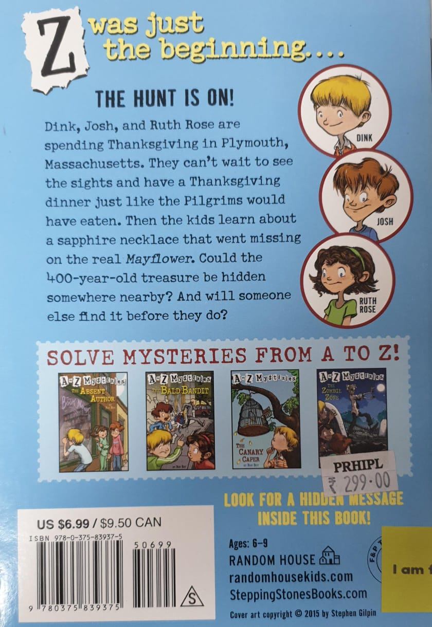 A to Z Mysteries Super Edition #2 Mayflower Treasure Hunt