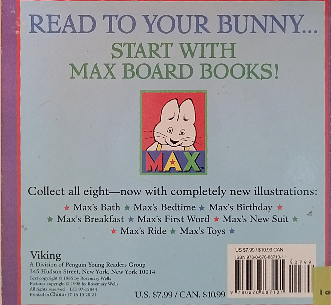 Max and Ruby: Max's Bedtime