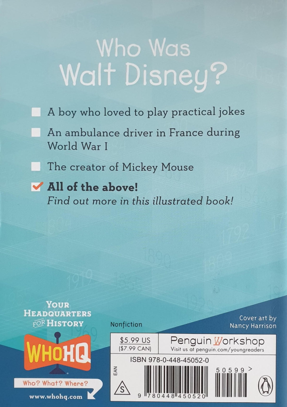 Who Was...? Series: Who was Walt Disney?