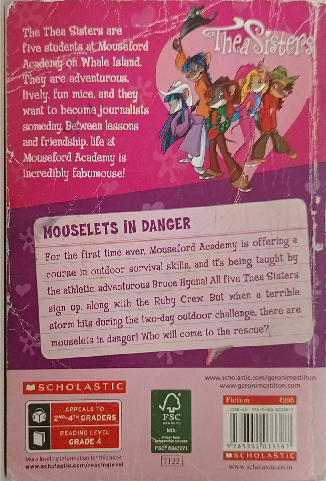 Thea Stilton Mouseford Academy #3 Mouselets in Danger