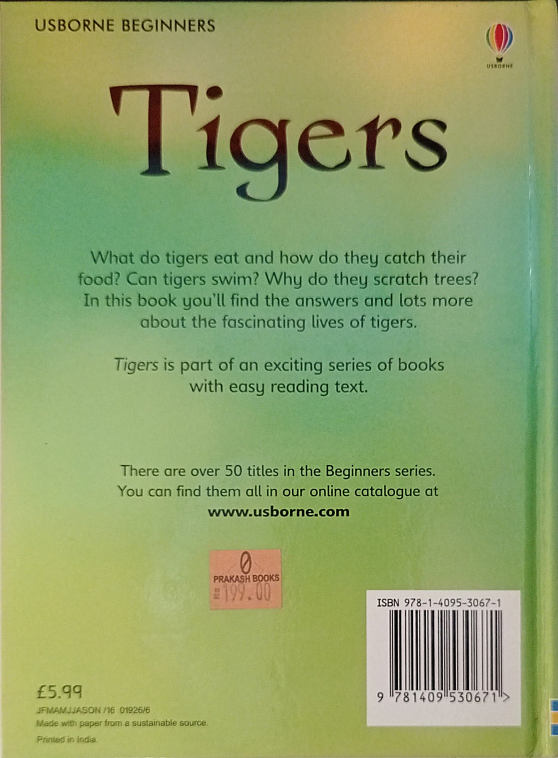 Usborne Beginners: Tigers