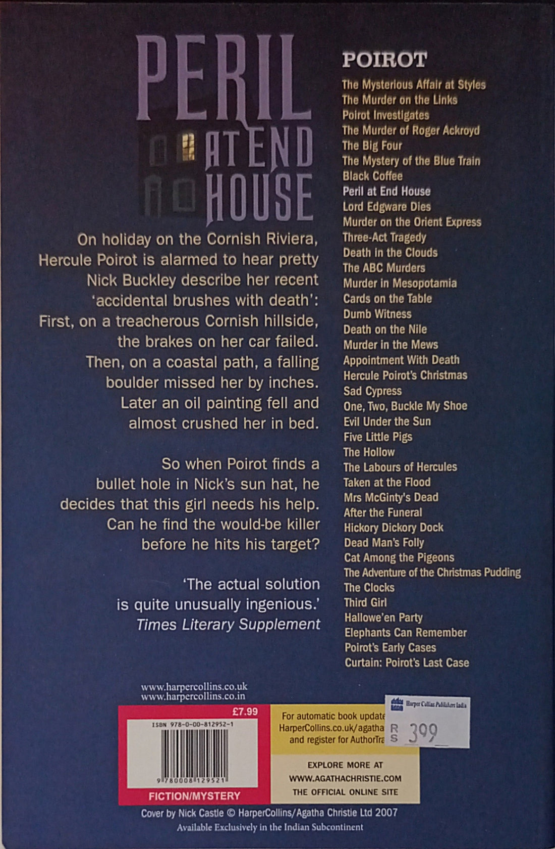 Hercule Poirot #8 Peril at End House