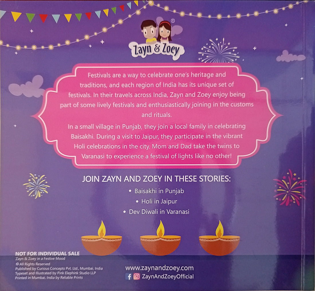 Zayn & Zoey Stories from India Volume 1: Zayn & Zoey in a Festive Mood