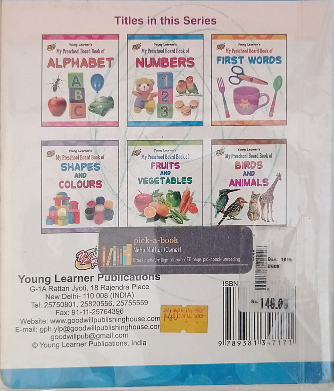 My Preschool Board Book of Numbers