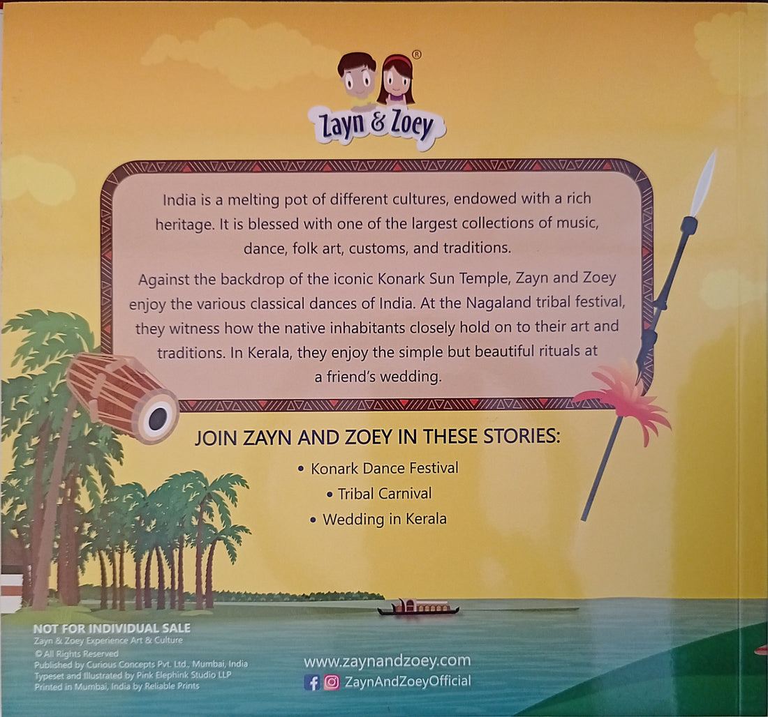 Zayn & Zoey Stories from India Volume 2: Zayn & Zoey Experience Art & Culture