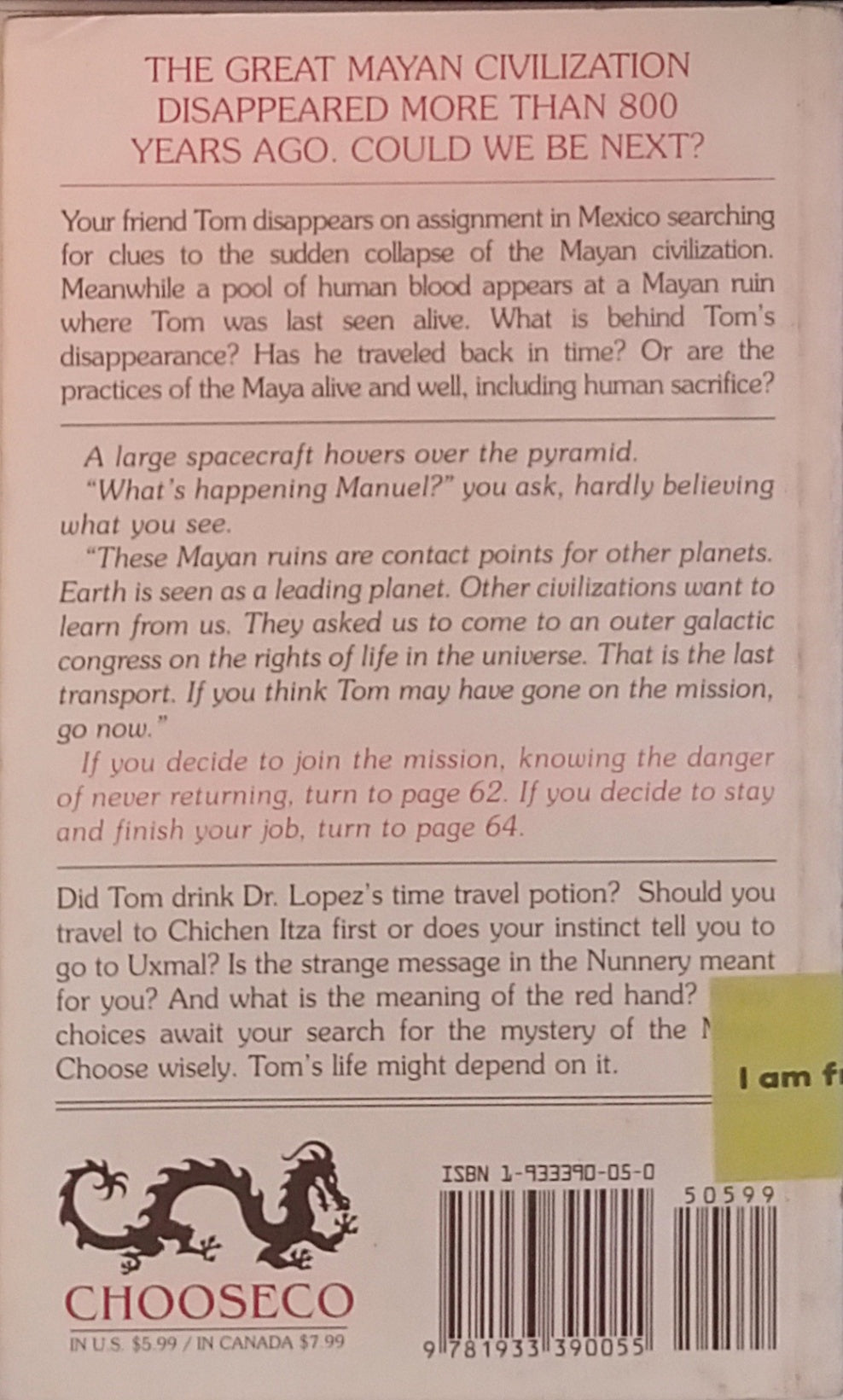 Choose Your Own Adventure: Mystery of the Maya