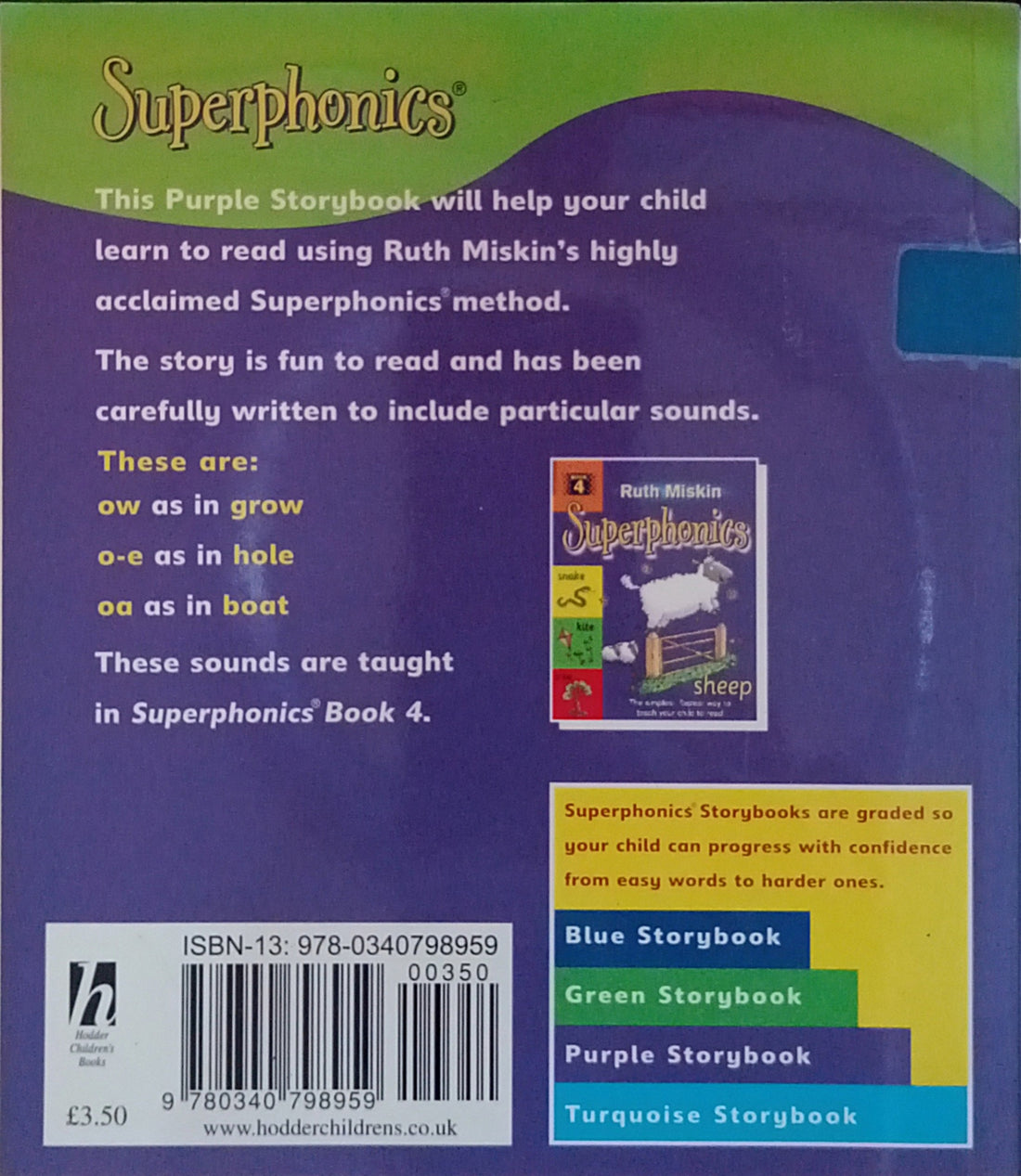 Ruth Miskin's Superphonics Purple Storybook: A Goat in a Boat