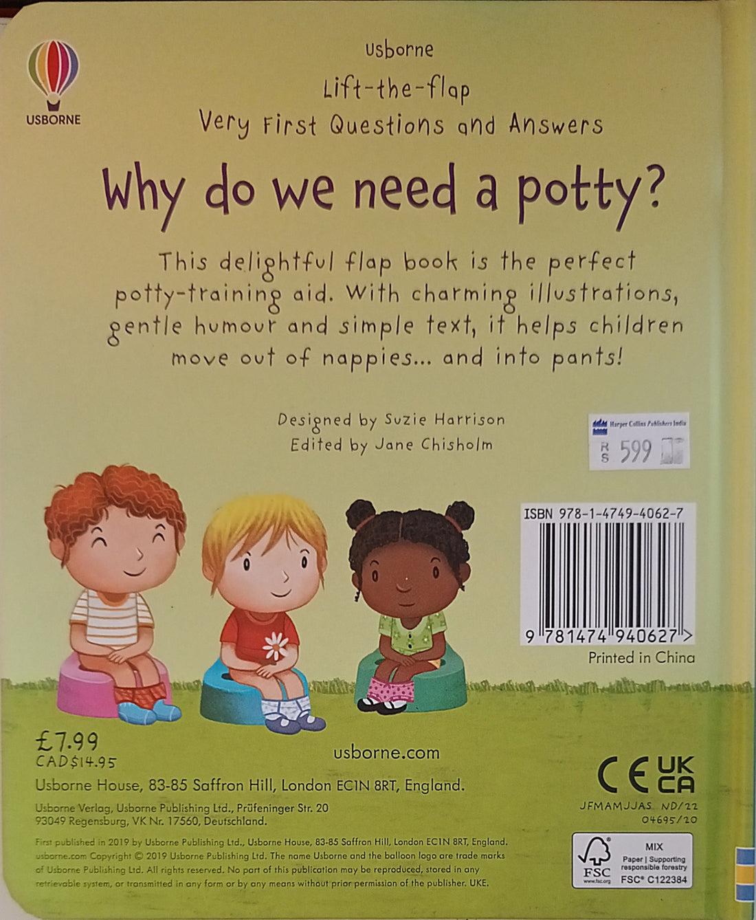 Very First Questions and Answers: Why Do We Need a Potty?