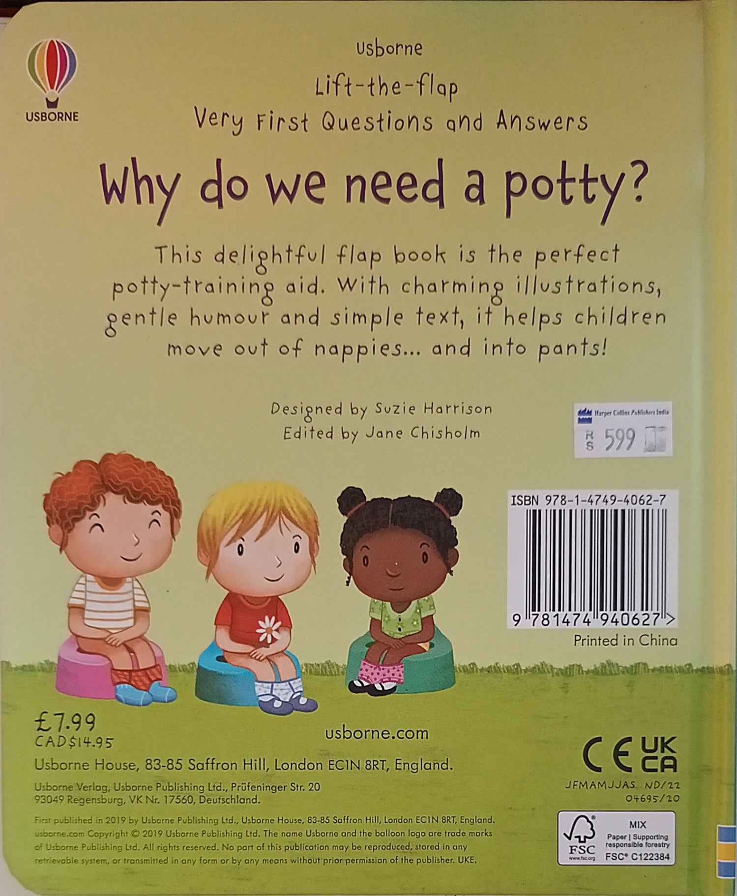 Very First Questions and Answers: Why Do We Need a Potty?