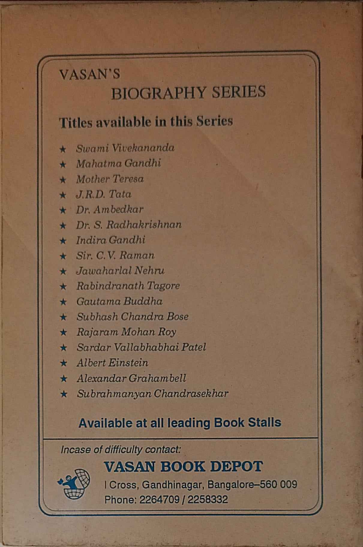 Vasan's Biography Series: Swami Vivekanand