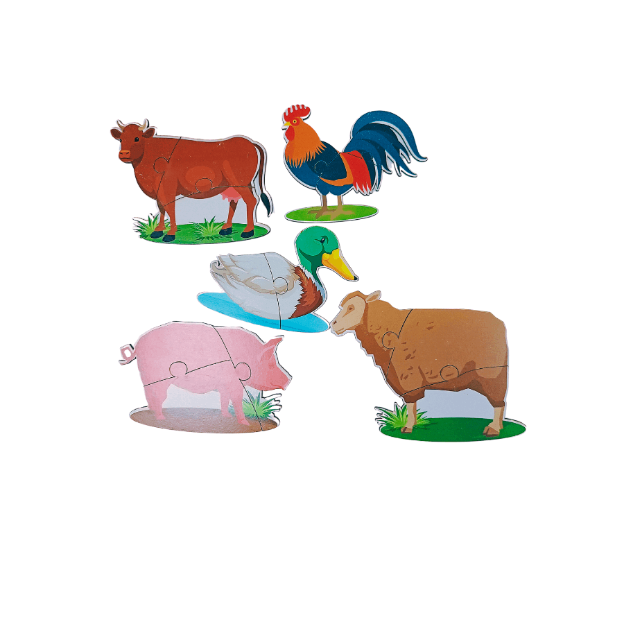 Farm Animals Jumbo Wooden Puzzles