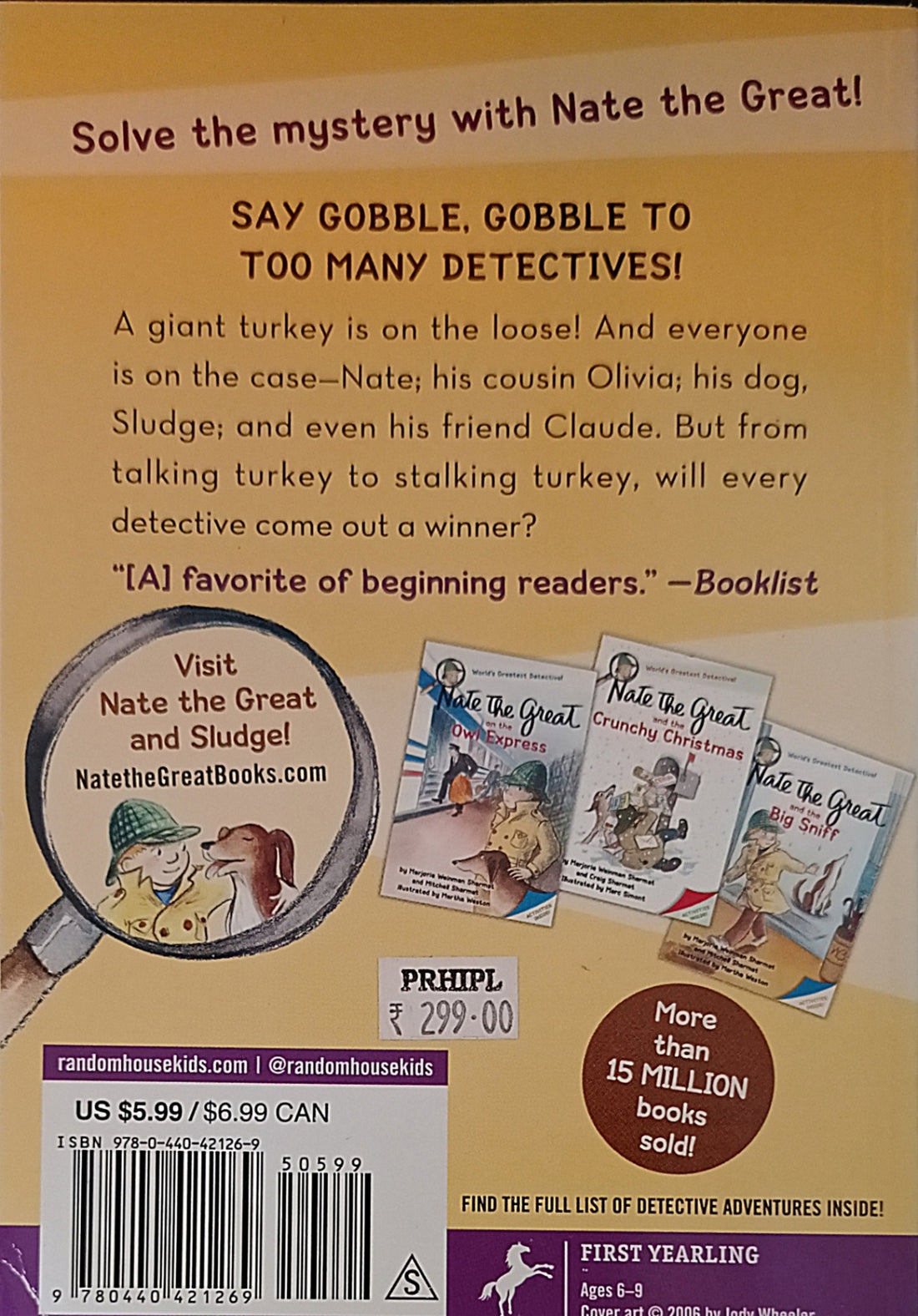 Nate the Great #25 Nate The Great Talks Turkey