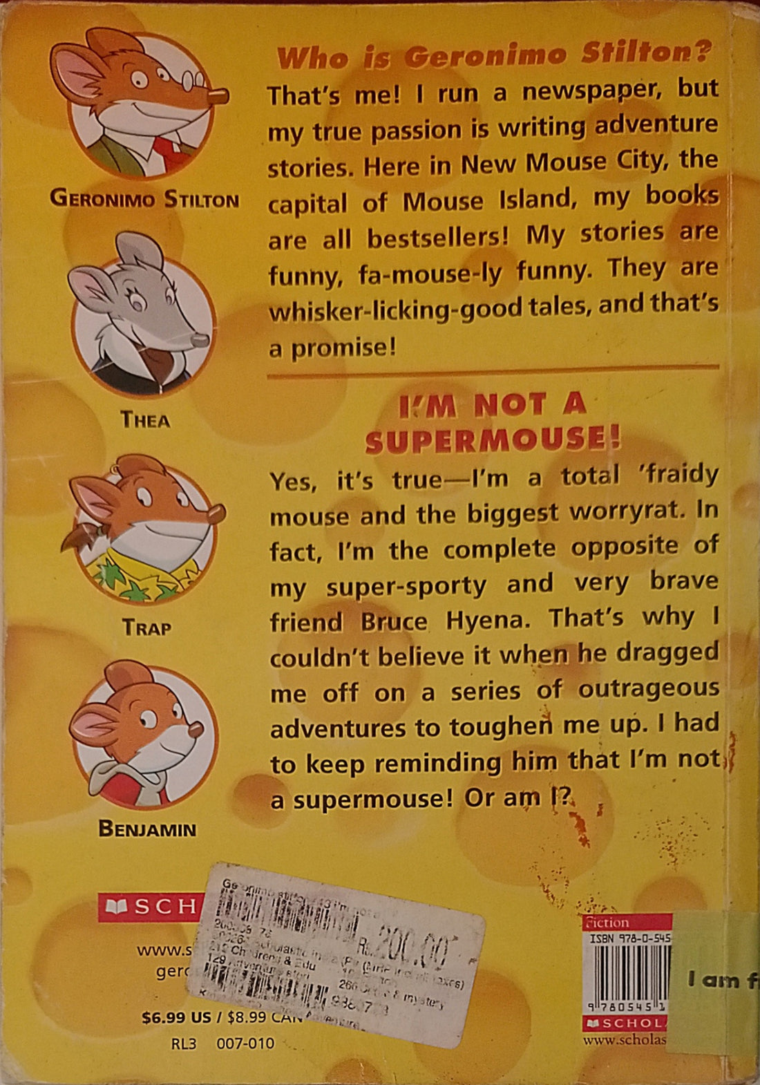 Geronimo Stilton #43 I'm Not a Supermouse!
