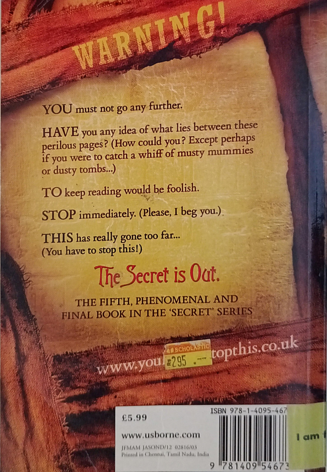 Secret #5 You Have to Stop This