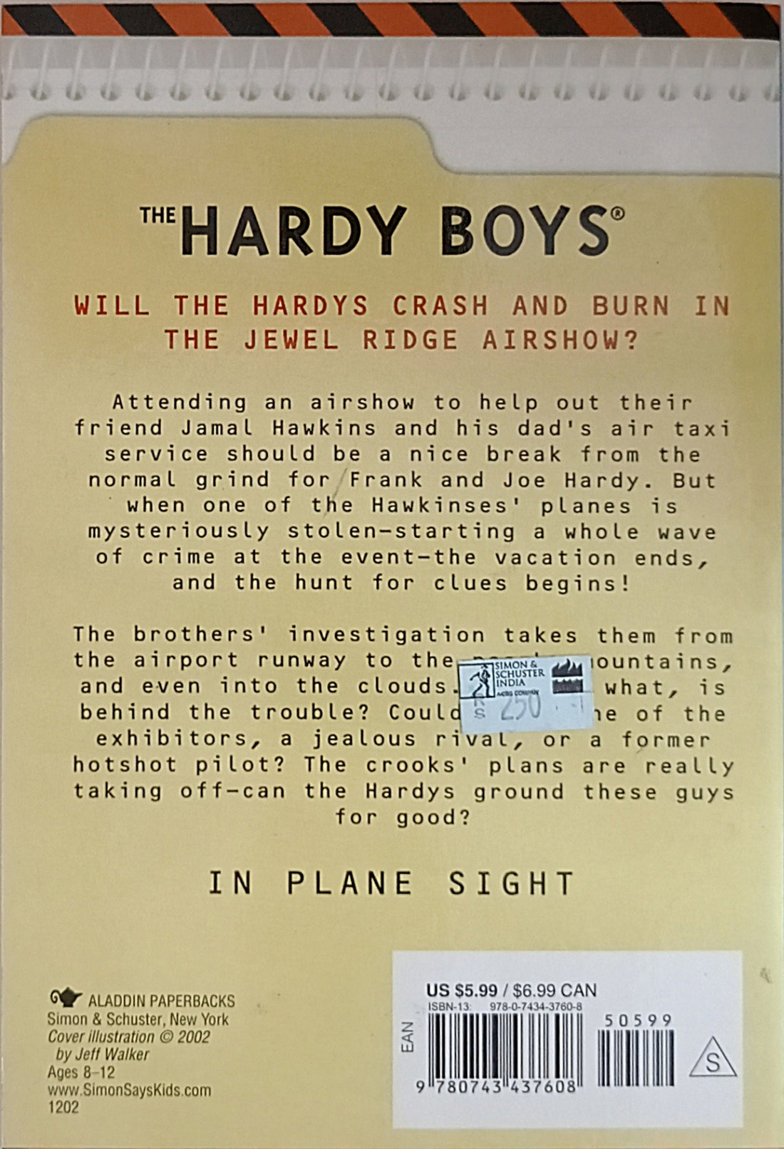 The Hardy Boys #176 In Plane Sight