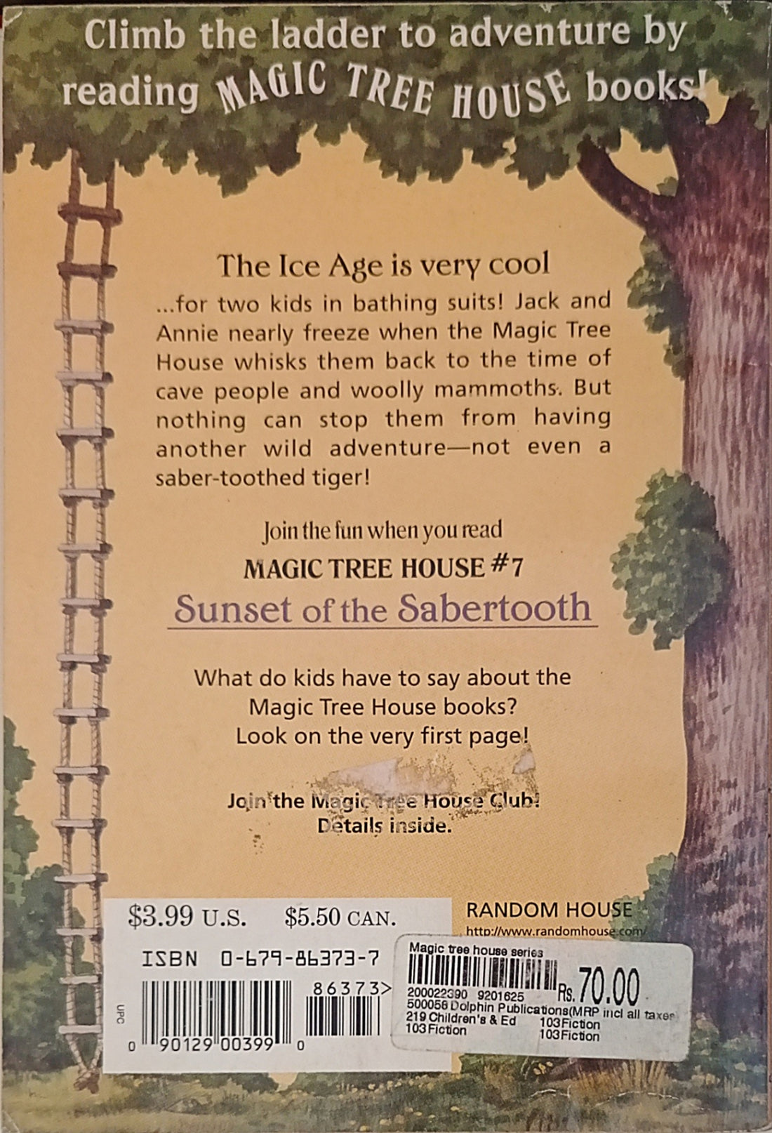 Magic Tree House #7 Sunset of the Sabertooth