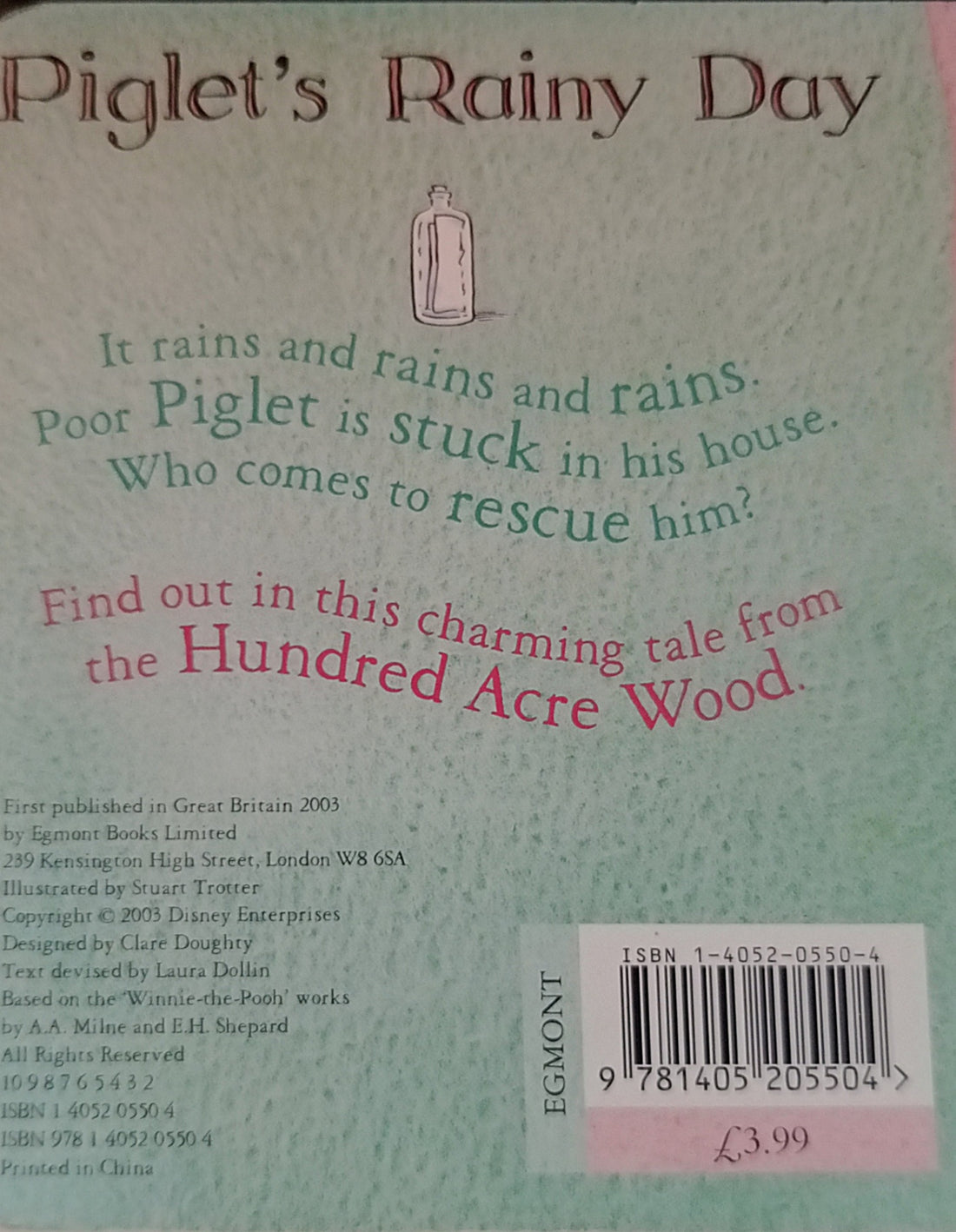 Piglet's Rainy Day (Disney Classic Pooh)