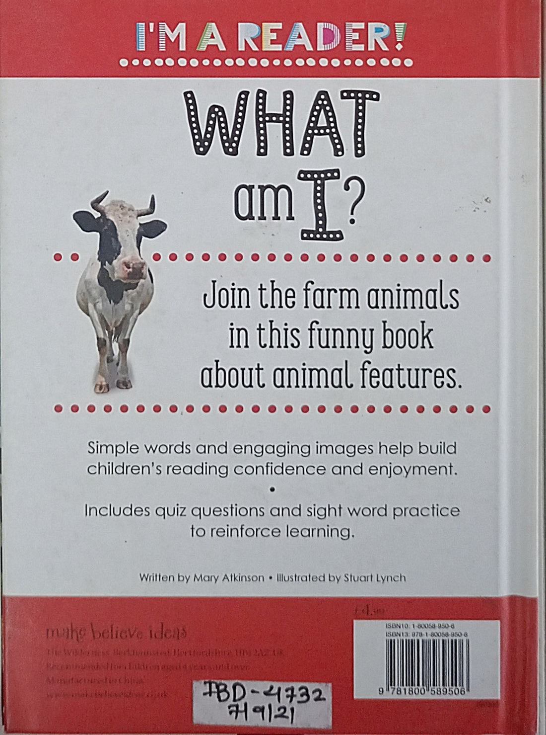 I'm A Reader! Reception: What Am I?