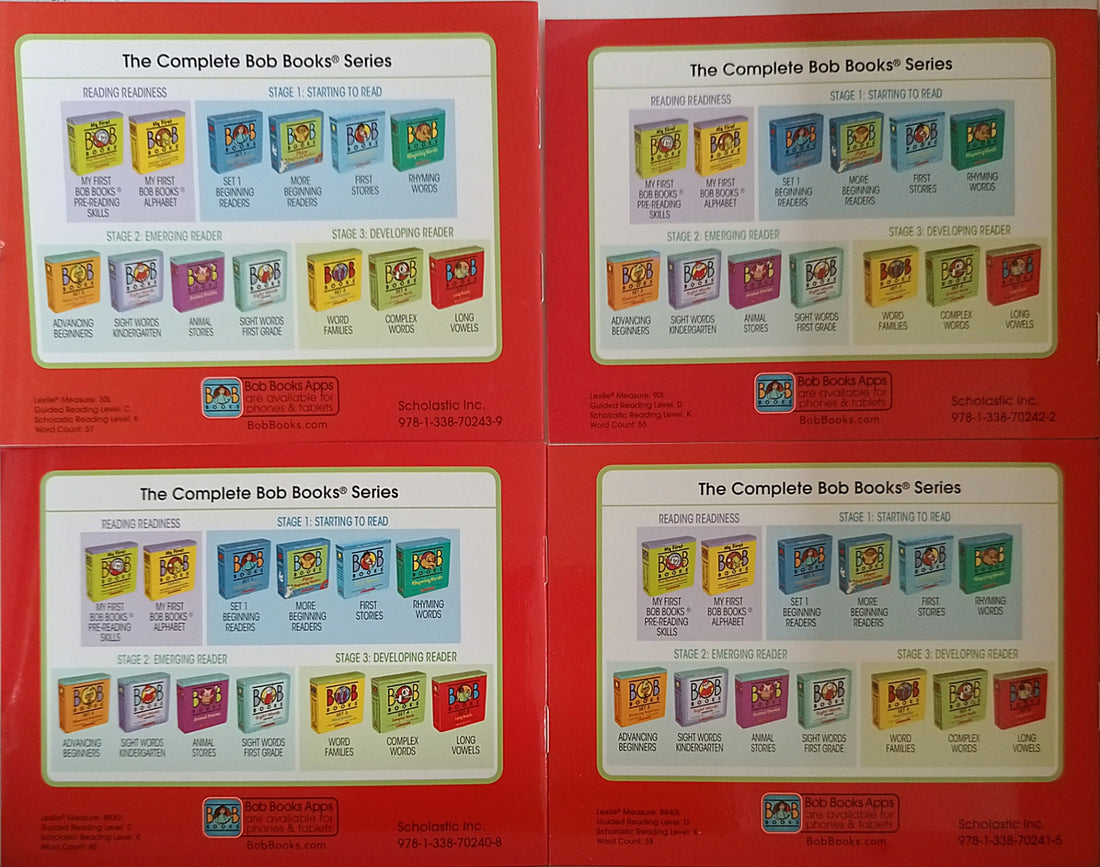 Bob Books Set 1 More Beginning Readers (Red) Vol.9,10,11,12