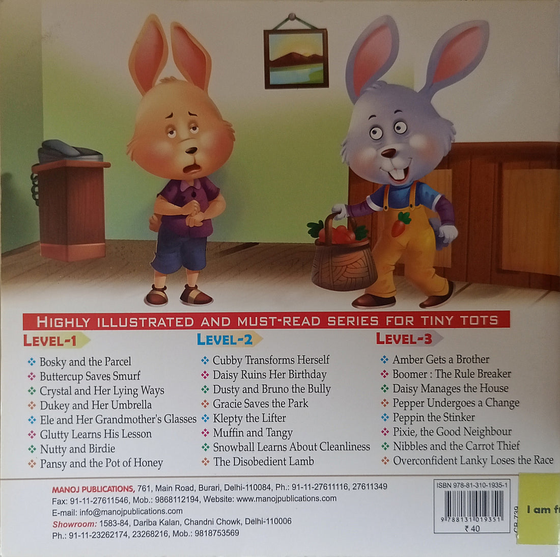 Nibbles and the Carrot Thief Level 3 (Little Friends Moral Stories)